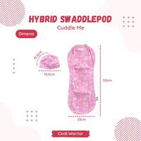 Gambar CUDDLE ME | Hybrid Swadllepod | Bedongan instan | Bedongan - Rainbow Olive dari Umaiyo clodi undefined 5 Tokopedia