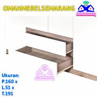 Gambar Lemari pakaian 4 pintu 2 laci AYANAZ 4P wardrobe rak baju minimalis Furniture Mebel dari omahmebelsemarang undefined 5 Tokopedia
