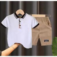 Gambar SETELAN BAJU ANAK LAKI LAKI TERLARIS BAHAN KATUN TERBARU UMUR 1-5 THN - Putih, 4 TAHUN dari RAISA STORE30 undefined 2 Tokopedia