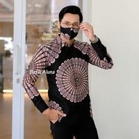 Gambar baju batik pria lengan panjang ALUNA SBA 004 Pres Badan - M dari batik_prabuseno_solo undefined 2 Tokopedia