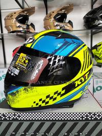 Gambar HELM FULL FACE KYT R10 #4 YELLOW FLUO / BLUE KYT ORIGINAL - L dari planetcenter01 undefined 1 Tokopedia