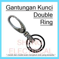 Gambar Gantungan Kunci Chrome Stainless Dual/Double Ring dengan cantelan dari Sheng Electrical undefined 3 Tokopedia