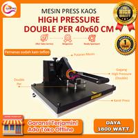 Gambar Mesin Press Sablon Kaos Baju Spring PER Technology & Gagang Double 40 x 60 CM | High Pressure Sablon DTF, Polyflex, Sublimasi, Transfer Paper, Plastisol ukuran 40x60 CM - SL KUNING 40x60 dari Centro Technology undefined 3 Tokopedia