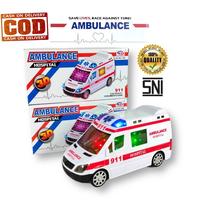 Gambar Mainan Mobil Ambulance Hospital 911 Bump and Go 3D Lampu Dan Bersuara - PACKING BUBBLE dari Smile Toys_NEW undefined 1 Tokopedia