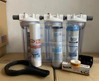 Gambar Paket Filter Air 3 Housing Clear 10" Sedimen - CTO - Manganese - 1/2 Manganese dari Filterairku Jakarta undefined 1 Tokopedia