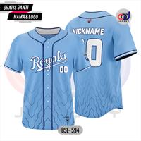 Gambar Baju Santai Jersey Baseball Baju Baseball Custom Nama dan Nomor BSL594 - Biru Muda, S dari Favorit Jersey undefined 1 Tokopedia