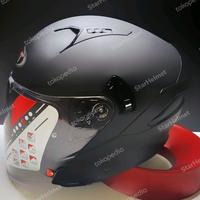 Gambar Helm Half Face KYT NFJ Solid Plain Black Matt Original - M dari StarHelmetNew undefined 4 Tokopedia