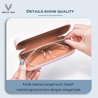 Gambar GENTLE FAWN Box Tempat Kacamata Hard Case Anti Air Vintage Terbaru D1 - D4 BLACK, SATUAN dari Gray Pink undefined 2 Tokopedia