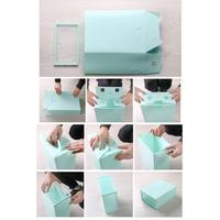 Gambar Kotak Sepatu Lipat Transparan Tebal Shoes Storage Box Organizer Murah - RANDOM WARNA dari Miczson undefined 3 Tokopedia