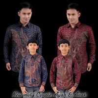 Gambar BAJU BATIK PRIA COUPLE AYAH DAN ANAK LAKI-LAKI MOTIF PHOENIX / BATIK - Dewasa Merah, XL dari Aliyah Jaya Shop undefined 1 Tokopedia