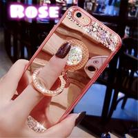 Gambar Diamond Plated Mirror Case For Xiaomi Redmi 4X & Ring Stand - Polos (Rose) dari silver phone undefined 5 Tokopedia