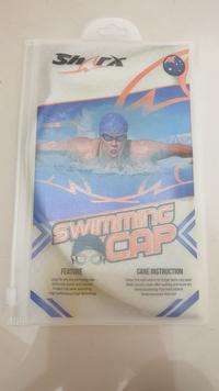 Gambar Topi Renang Swimming Cap Shark Silicon - Kuning dari Hobistore888 undefined 3 Tokopedia