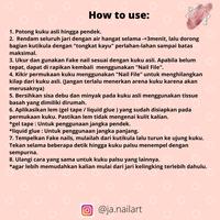 Gambar Fake nails Red Color custom press on Kuku Palsu Premium 10 pcs/set dari Nailart Malang undefined 4 Tokopedia