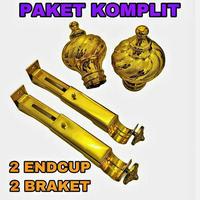 Gambar TIANG GORDEN / BATANG GORDEN FULL SET / BESI GORDEN FULL SET / BATANG - Gold, 2 meter dari LovelyDayss undefined 1 Tokopedia
