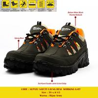 Gambar Sepatu safety G-07 dengan besi di ujung by Working sneakers for you - Hijau, 39 dari OmegaJava undefined 5 Tokopedia