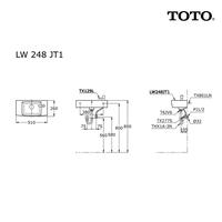 Gambar WASTAFEL TOTO ORIGINAL LW 248 JT1 KOMPLIT KELENGKAPAN LOKAL WESTAFEL dari DUKKAN IBNIL AUF undefined 2 Tokopedia