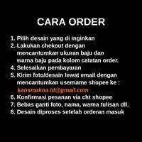 Gambar Kaos custom sablon satuan baju costum kata kata tulisan couple cod - Anak, S dari Local Pride Stuff undefined 3 Tokopedia