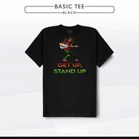 Gambar Kaos Tshirt Bob Marley Get Up Stand Up - Hitam, M dari 420CultureStore undefined 1 Tokopedia