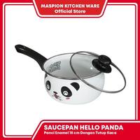 Gambar Maspion Panda Saucepan Hello Panda 18 Cm With Glass Cover - Panci dari mikailapramesti undefined 1 Tokopedia