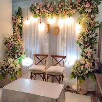 Gambar sewa dekorasi akad nikah simple 2 meter + meja akad lesehan dari Wonderful Family Decorations-Anne Savitri undefined 4 Tokopedia