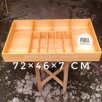 Gambar KOTAK SENDOK KAYU MAHONI 72×46×7 CM CUTLERY TRAY MAHOGANY FULL KAYU dari arytri wijaya meubel undefined 1 Tokopedia
