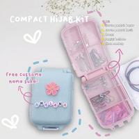 Gambar Kotak Jarum Pentul Unik Tempat Peniti Sekat Box Hijab Travel Kit Cilik - Box+nma+hiasan, Pink dari Sovhia Laurenza undefined 3 Tokopedia