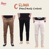 Gambar Celana Panjang Chinos Slim Fit Stretch Formal Casual Katun - Hitam, 28 dari arrastore25 undefined 5 Tokopedia