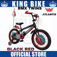 Gambar Sepeda Anak Laki 16 18 BMX ATLANTIS TWINS Ban Jumbo Usia 2-10 Tahun - Hijau Stabilo, 16 inch dari King Bike Shop undefined 2 Tokopedia