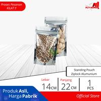 Gambar FLY HOME Plastik Standing Pouch Ziplock Alumunium 14 x 22 Plastik Klip dari Flyhome Brand Lokal undefined 1 Tokopedia