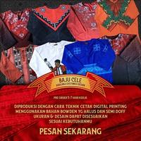 Gambar Baju Cele Khas Ambon Maluku - Custom Design - Desain 010 - Katun Premium, Wanita S dari Sagu Onito undefined 4 Tokopedia