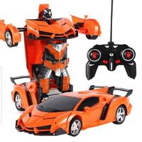 Gambar Mainan RC Car Mobil Robot Transformer Balap Racing Sport Remot Kontrol - Orange dari Baratos Store undefined 1 Tokopedia