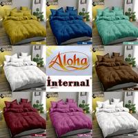 Gambar bed cover set 180x200 aloha polos embos/ bed cover aloha / aloha dari aderis store undefined 1 Tokopedia