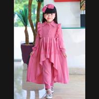 Gambar Unik Long Set ABG Usia 8th-13th Baju Setelan Anak Perempuan Remaja New - Maron, 11-12 tahun dari PIYAKU undefined 2 Tokopedia
