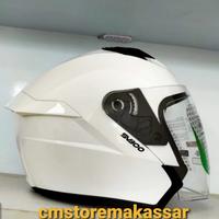 Gambar Helm RSV SV300 Solid Half Face Double Visor Kacamata Dalam SNI DOT ECE - Black Matt, L dari Cmstoremakassar undefined 3 Tokopedia