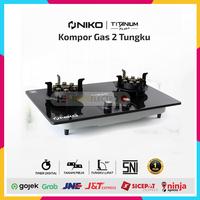 Gambar Kompor Gas 2 Tungku Niko Titanium Flip Plus dari Home Electro undefined 1 Tokopedia