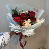 Gambar Bouquet bunga asli | buket bunga segar 3 tangkai mawar - lokal dari Azzstufs undefined 3 Tokopedia