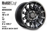Gambar Velg Mobil Black Rhino Mission Ring 18 H6x139,7 Original Termurah dari Spec Racing Medan undefined 1 Tokopedia