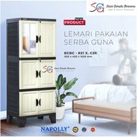 Gambar LEMARI PLASTIK NAPOLLY 2 PILIHAN ADA GANTUNGAN / FULL RAK dari Sinar Garuda Bersama undefined 3 Tokopedia