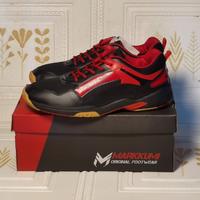 Gambar Sepatu Badminton Cewek Cowok Terbaru Ringan Kuat Bunyi Cit Cit - Merah Hitam, 42 dari Berkah sedayanipun undefined 4 Tokopedia