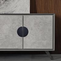 Gambar Tarikan laci Handle Semi Circle Hamdal Gold Matte Brushed Black Emas - Black, 8 cm dari Woodstock Decor undefined 5 Tokopedia