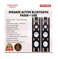 Gambar PROMO POLYTRON SPEAKER AUDIO PAS 69 PAS69 SUPER BASS XBR USB BLUETOOTH dari Hongkong Elektronik undefined 1 Tokopedia