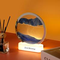 Gambar Lampu Hiasan Pasir Dekorasi 3D Lukisan Pasir Gerak Hias Lampu Meja - Pasir Biru dari Houseware Indonesia_NEW undefined 5 Tokopedia