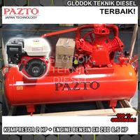 Gambar PAZTO Kompresor Angin 2 HP + HONDA Engine Bensin GX 160 5.5 HP PK ORI - Tanpa Penggerak dari Glodok Diesel undefined 2 Tokopedia