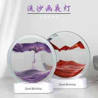 Gambar Lampu Hiasan Pasir Dekorasi 3D Lukisan Pasir Gerak Hias Lampu Meja - Pasir Biru dari Houseware Indonesia_NEW undefined 3 Tokopedia