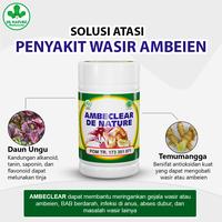 Gambar Obat BAB Berdarah Wasir Ambeien di apotik Ambeclear Herbal Original dari DE NATURE CENTER INDONESIA. undefined 5 Tokopedia