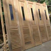 Gambar pintu garasi kayu jati ajm 063 dari UDANUGRAHJATI undefined 1 Tokopedia