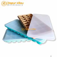 Gambar Cetakan Es Batu Bahan Plastik 27 Lubang Ice Cube Tray plus Tutup - Tosca dari Dapur Kilau undefined 1 Tokopedia