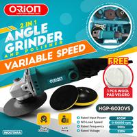 Gambar Mesin Gerinda Tangan / Angle Grinder With Polisher Orion - HGP6020VS dari PT. Indotara Persada undefined 1 Tokopedia