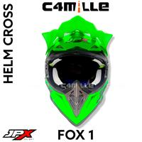 Gambar HELM JPX CROSS SOLID GREEN FLUO DOFF TRAIL SUPER CROSS dari c4mille undefined 4 Tokopedia