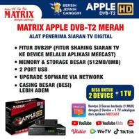 Gambar Set Top Box TV Digital Matrix Apple DVBT2 HD Merah dari RCX-Store undefined 4 Tokopedia
